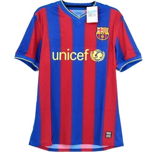 Barcelona 09/10 Men's Home Retro Shirt