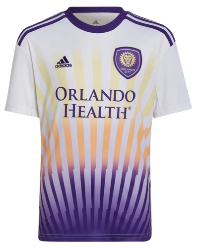 Orlando City SC 2022 Kid's Away Shirt and Shorts