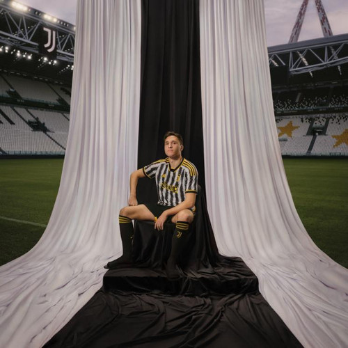 CHIESA #7 Juventus 23/24 Stadium Men's Home Shirt