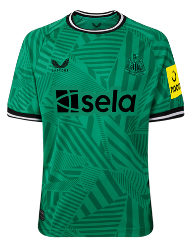 BRUNO G. #39 Newcastle United 23/24 Kid's Away Shirt and Shorts - PL Font
