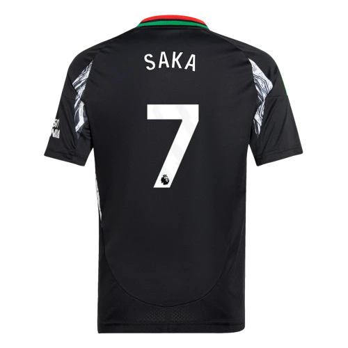 SAKA #7 Arsenal 24/25 Kid's Away Shirt and Shorts - PL Font