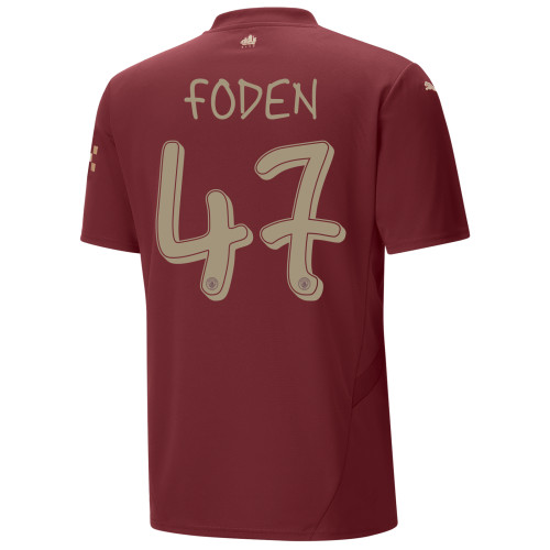 FODEN #47 Manchester City 24/25 Stadium Men's Third Shirt - Man City Font