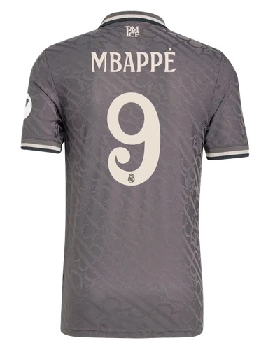 MBAPPÉ #9 Real Madrid 24/25 Authentic Men's Third Shirt