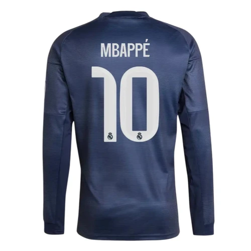 MBAPPÉ #10 Real Madrid 25/26 Men's Away Long Sleeve Shirt