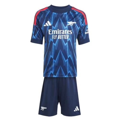 SAKA #7 Arsenal 25/26 Kid's Away Mini-Kit - PL Font