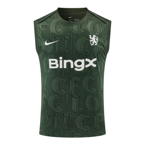 Chelsea 25/26 Men's Green Pre-Match Tank Top