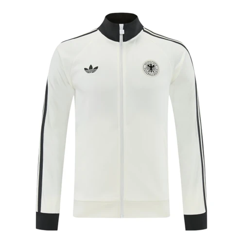 Germany 2026 Men's Cream Long Zip Jacket
