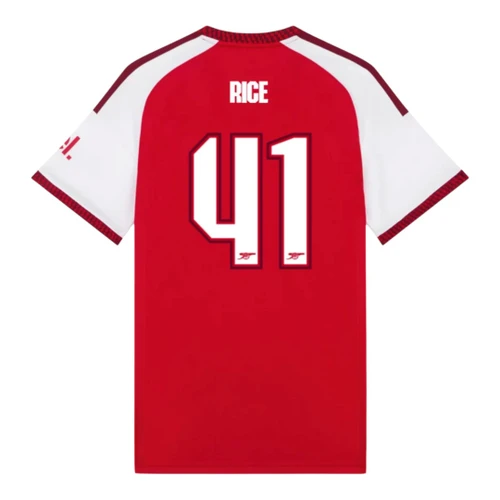 RICE #41 Arsenal 26/27 Authentic Men's Home Shirt - Club Font