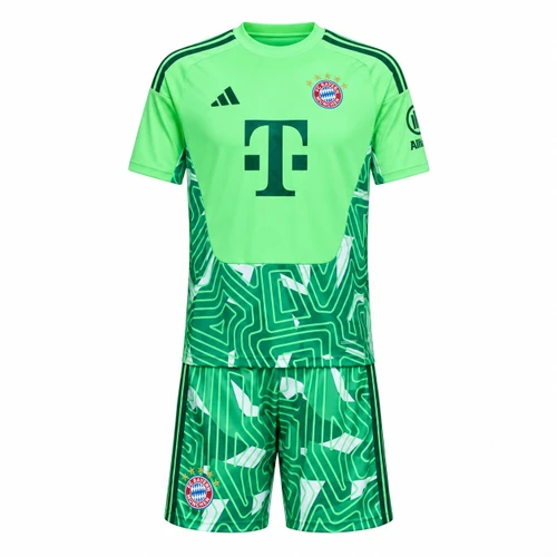 Bayern Munich 26/27 Kid's Green Goalkeeper Set