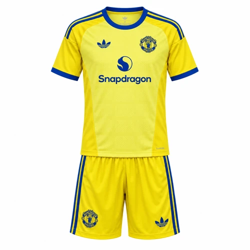 Manchester United 26/27 Kid's Yellow Goalkeeper Set