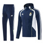 Real Madrid 25/26 Men's Navy Long Zip Windbreaker