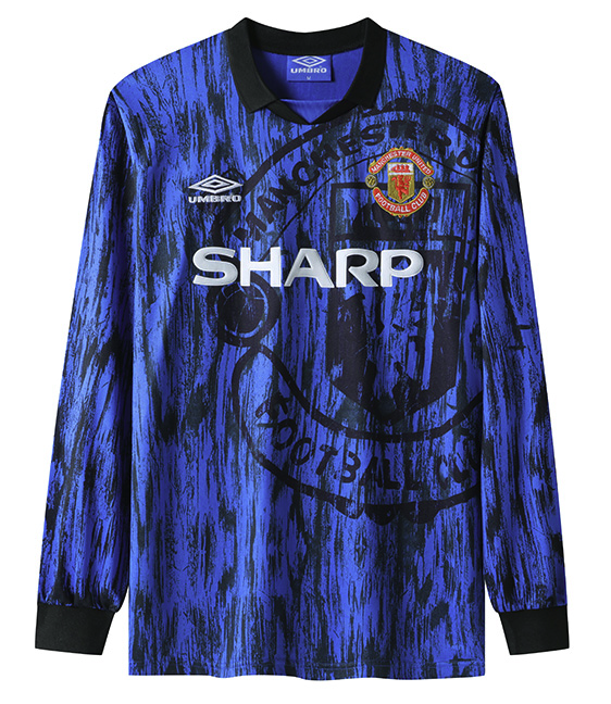 Manchester United 92/93 Men's Away Retro Long Sleeve Shirt