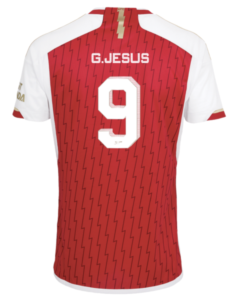 G. JESUS #9 Arsenal 23/24 Stadium Men's Home Shirt - Arsenal Font
