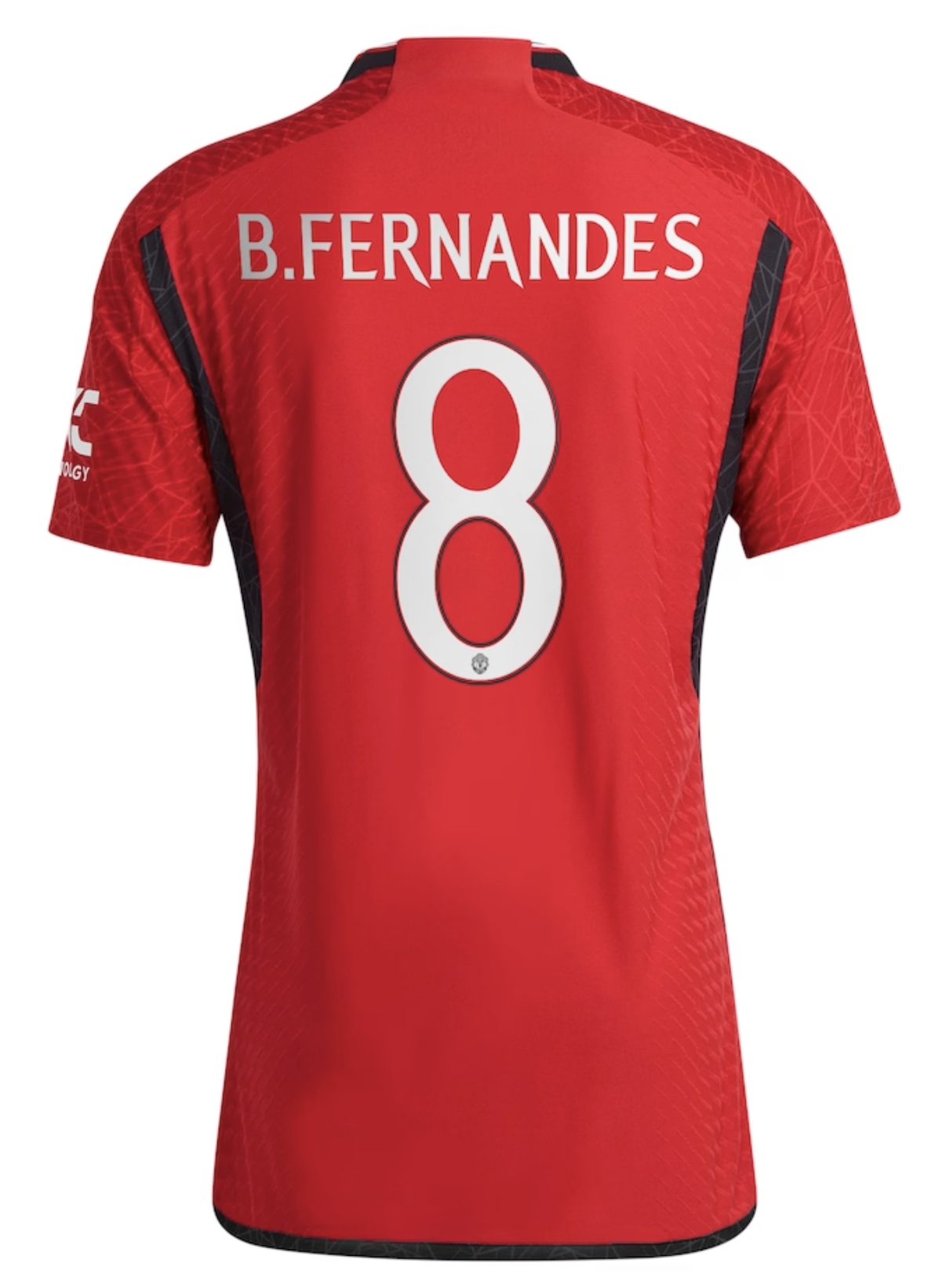 B.FERNANDES #8 Manchester United 23/24 Authentic Men's Home Shirt - Man United Font