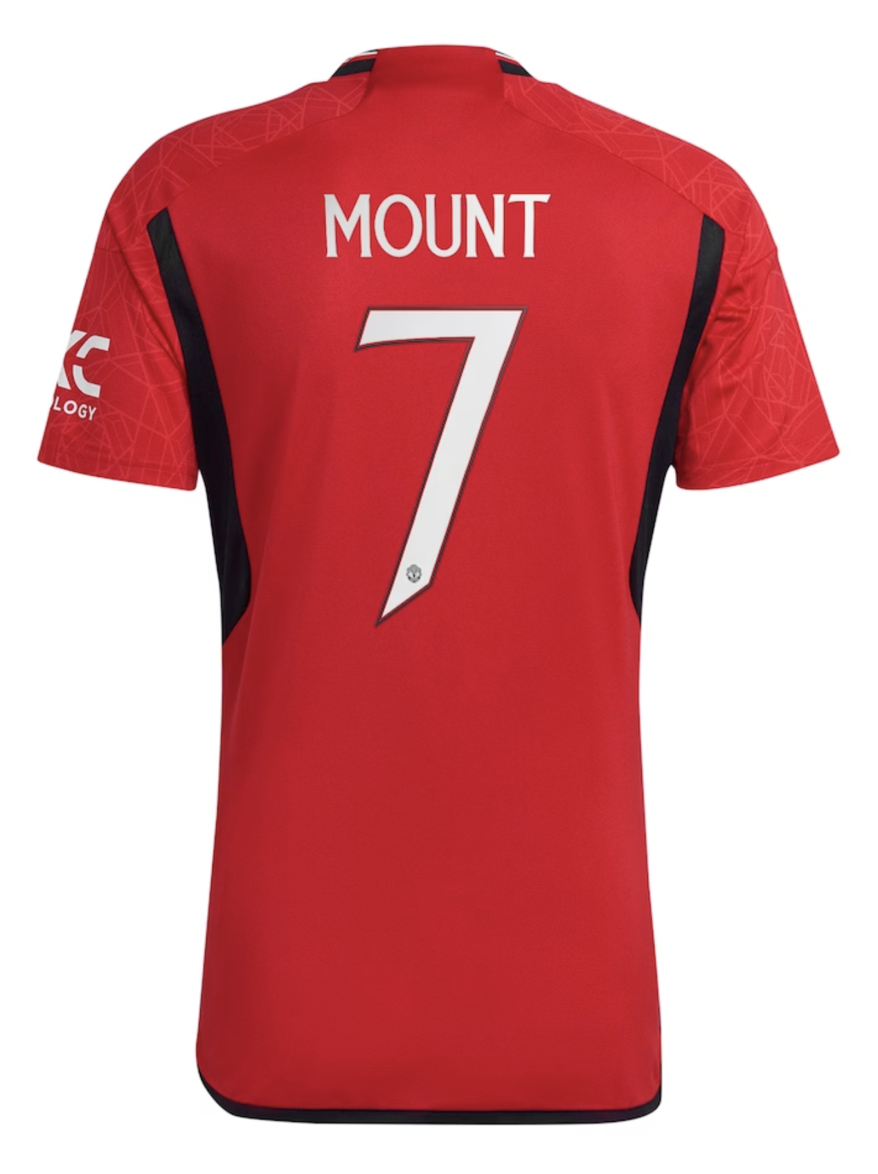 MOUNT #7 Manchester United 23/24 Stadium Men's Home Shirt - Man United Font