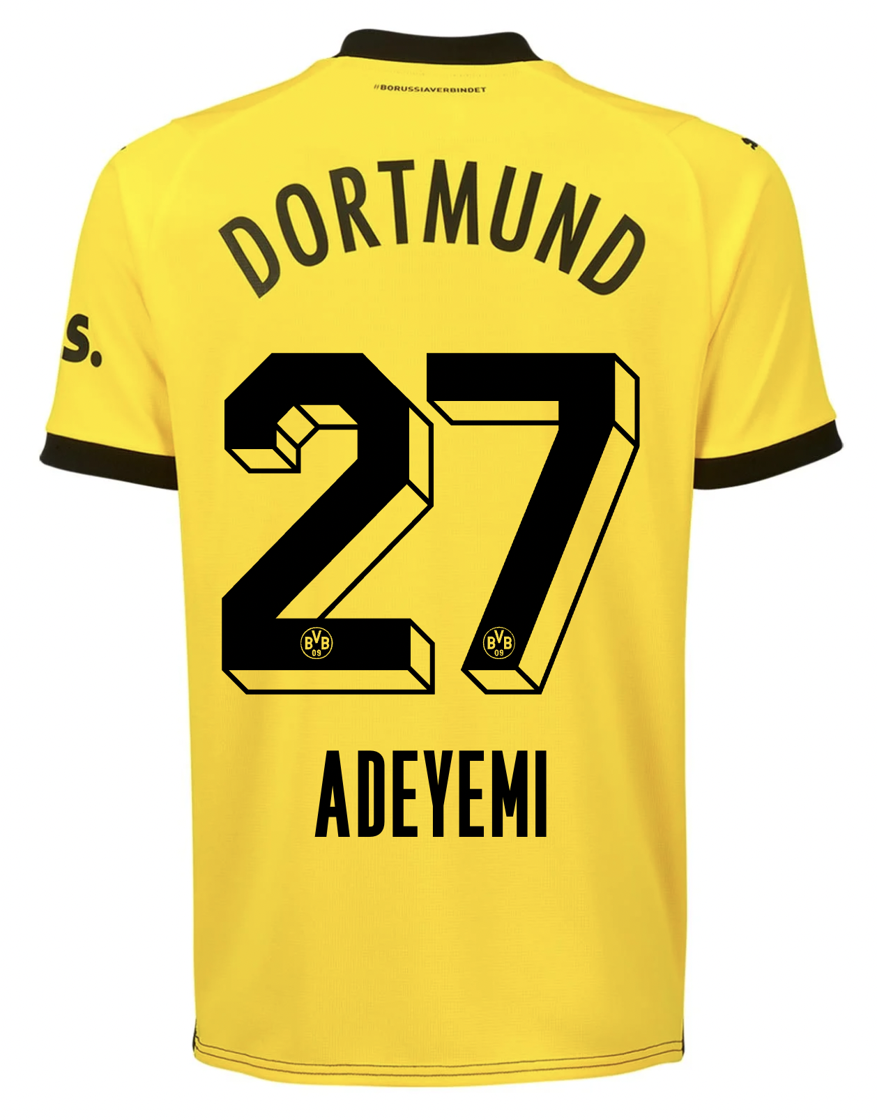 ADEYEMI #27 Borussia Dortmund 23/24 Stadium Men's Home Shirt