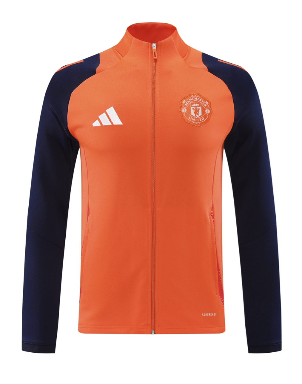Manchester United 24/25 Men's Orange Long Zip Jacket