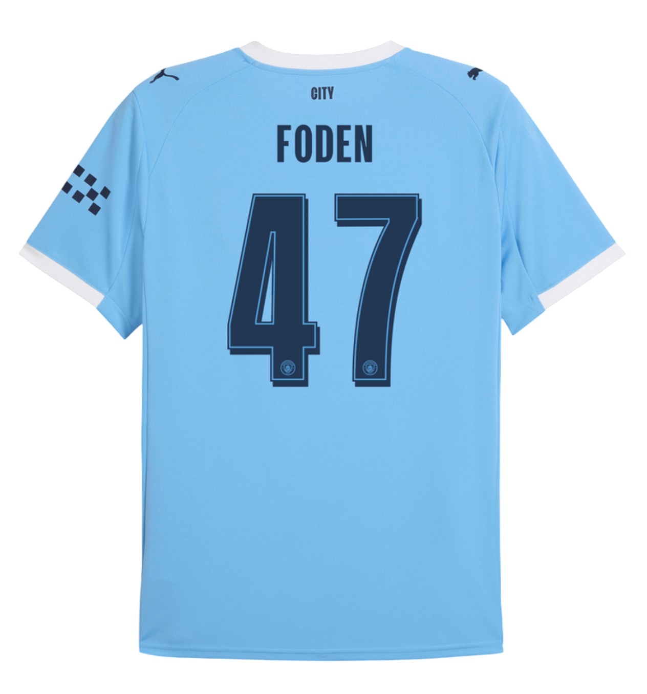 FODEN #47 Manchester City 25/26 Authentic Men's Home Shirt - City Font