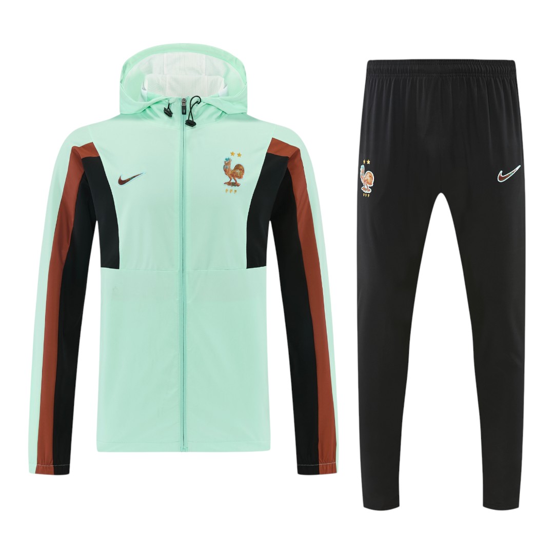 France 2026 Men's Turquoise Windbreaker Tracksuit