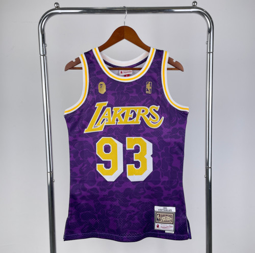 Los Angles Lakers Purple Bape Jersey