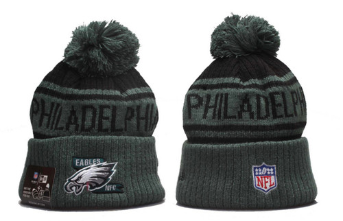 Philadelphia eagles Cuffed Knit Hat With Pom