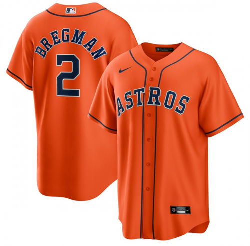 Houston Astros Orange Game Jersey