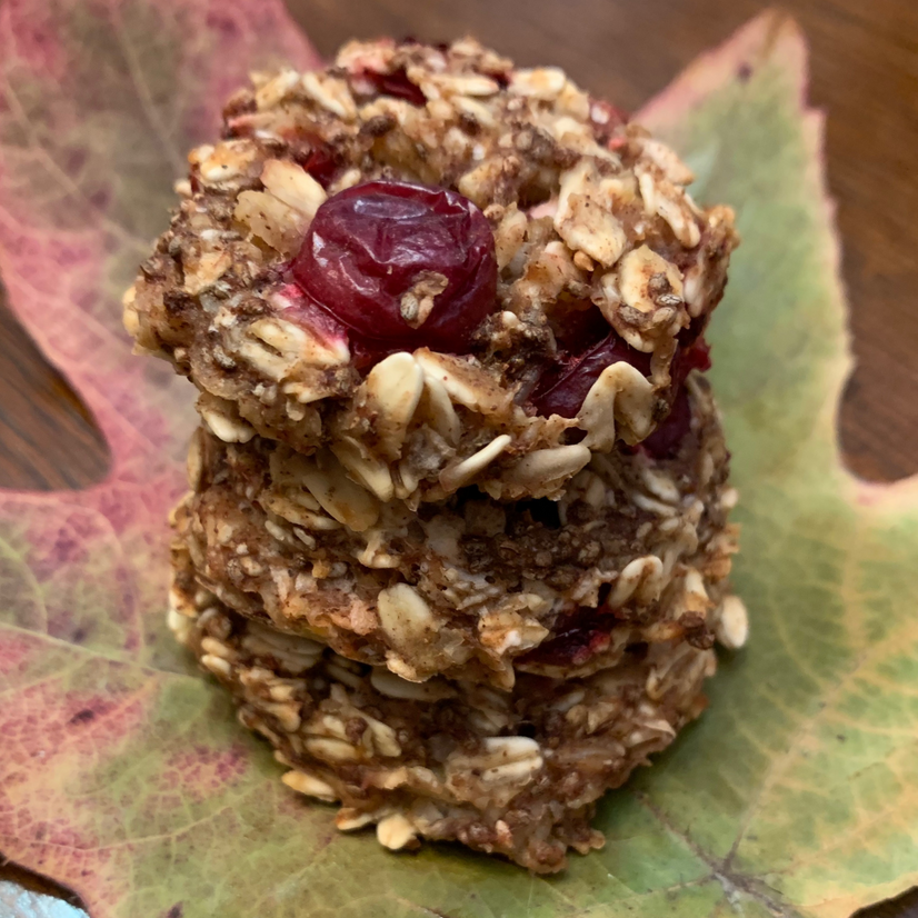 Apple Cranberry Oatmeal Cookies