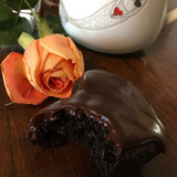 Chocolate (Heart) Brownies with Chocolate Ganache