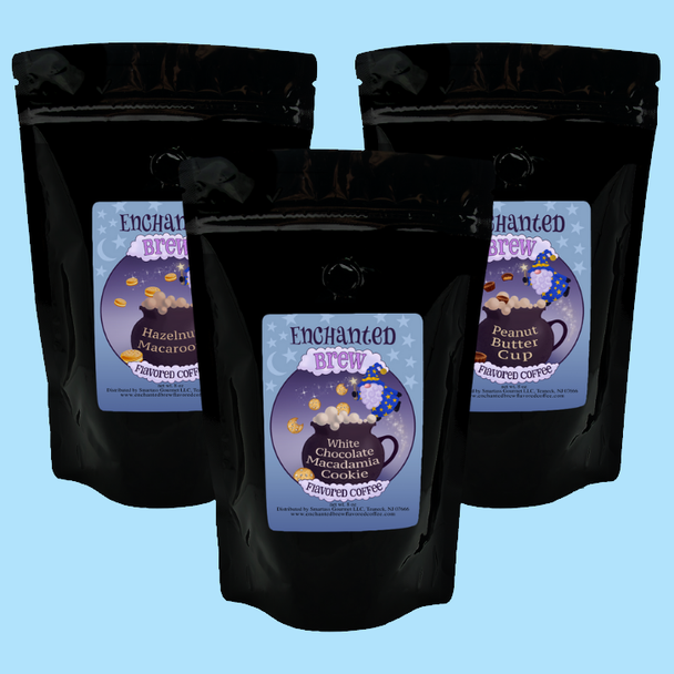 Enchanted Brew Flavored Coffee Sampler Pack - Nutty Coffees (Ground)