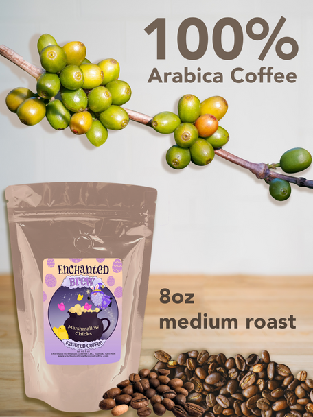EASTER SPECIAL! Marshmallow Chicks Gourmet Flavored Coffee, 8 oz