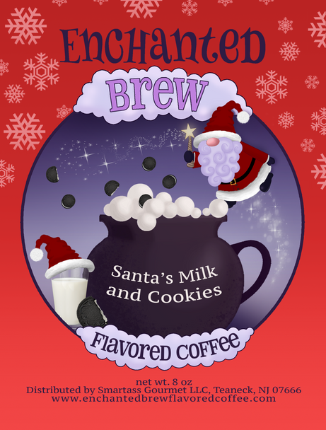 Santa's Workshop Series "Santa's Milk & Cookies" Flavored Coffee - 8 oz Bag