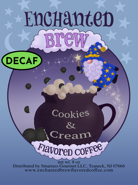 Cookies & Cream Flavored Coffee, 8 oz - Decaffeinated, Ground