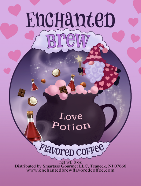 Valentine's Day Special "Love Potion" Gourmet Flavored Coffee - 8 oz - Valentine's packaging