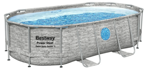 Bestway Power Steel Swim Vista 14 x 8.2 x 39.5-Foot Pool Set