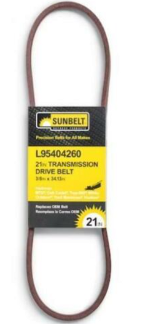 Sunbelt L-95404260 21-in Transmission Drive Belt for Push Lawn Mowers