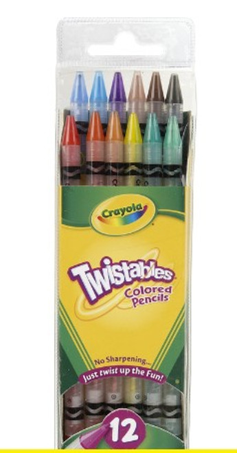 Crayola Twistables 2.0 mm Colored Pencil 12 pk