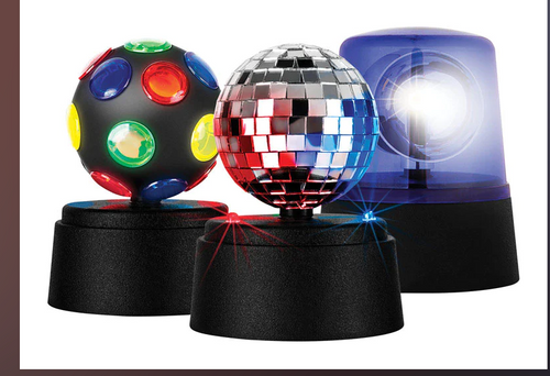 Sharper Image Plastic Assorted Color Party Theme Novelty Lights 5 H in.