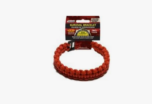 SecureLine 5/32 in. Dia. x 7 ft. L Red Braided Nylon Small Survival Bracelet