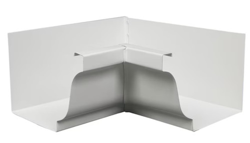 4-in x 7.25-in White K Style Gutter Inside Corner