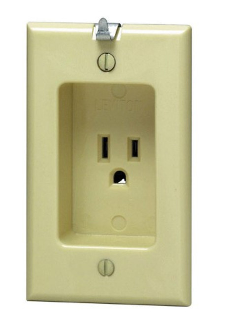 Leviton 15 amps 125 V Ivory Outlet 5-15R