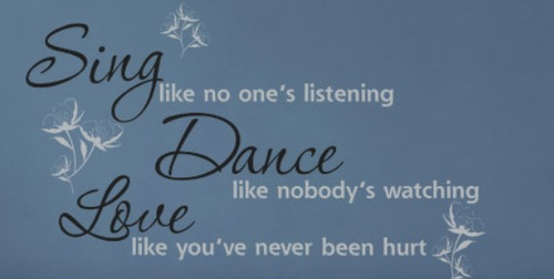 RoomMates RMK1552SCS Dance, Sing, Love Quote Peel and Stick Wall Decals