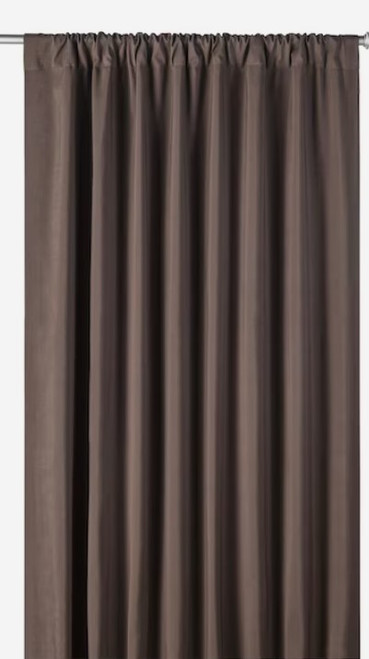 Style Selections Walker 63-in Chocolate Polyester Room Darkening Thermal Lined Single Curtain Panel