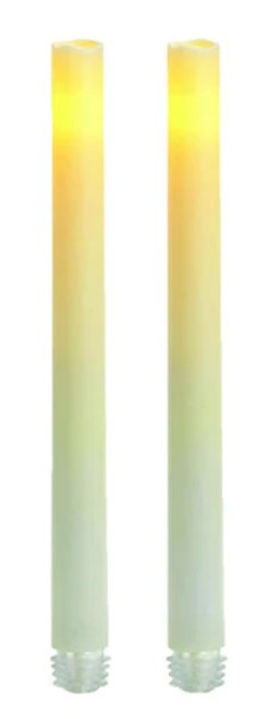 Inglow CGT13109CR2 2PK 9" Wax Taper Candle, 9-Inch