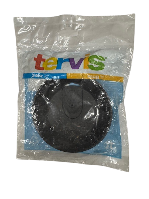 Tervis Plastic Travel Lid – 24 oz, Black, Open/Close Slider, Dishwasher Safe, For Hot & Cold Drinks