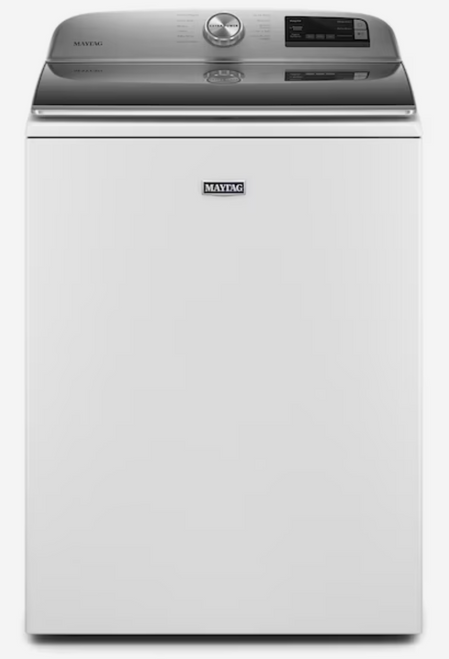 Maytag Smart Capable 4.7-cu ft High Efficiency Agitator Smart Top-Load Washer (White)