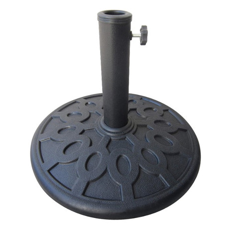 Bond Manufacturing 63137 Regency 8kg Envirostone Umbrella Base, 2.1H 16.9W 16.9D, Black