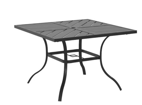 Style Selections Melrose Square Outdoor Dining Table 41.97-in W x 41.97-in L with Umbrella Hole