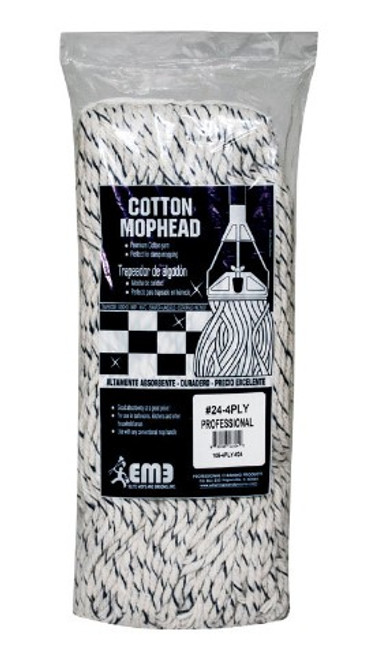 Elite Mops and Brooms #24 Cut End Cotton Mop Refill 1 pk