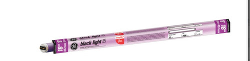 GE 15 W T8 18 in. L Fluorescent Bulb Black Light Linear 1 pk