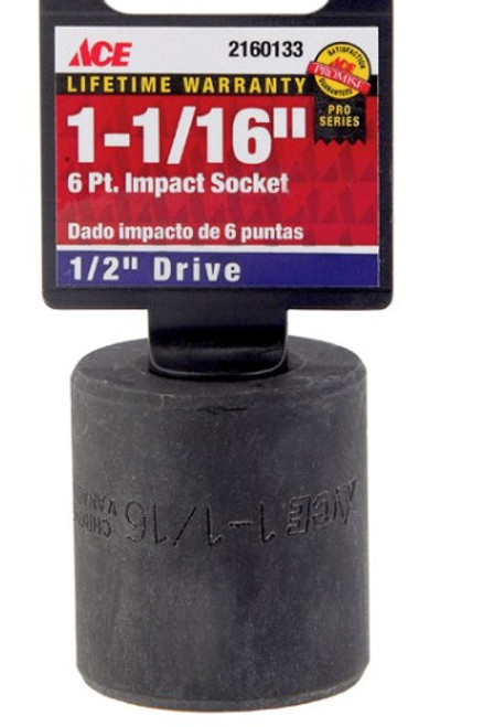 Ace 1 1/16" 1/2 in. drive SAE 6 Point Impact Driver